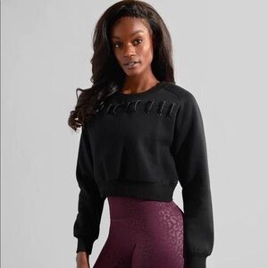 Buff Bunny Black Catalyst Cropped Sweatshirt